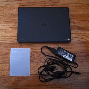 (Used) Dell Chromebook 11 with Charging Cord and Quick Start Guide